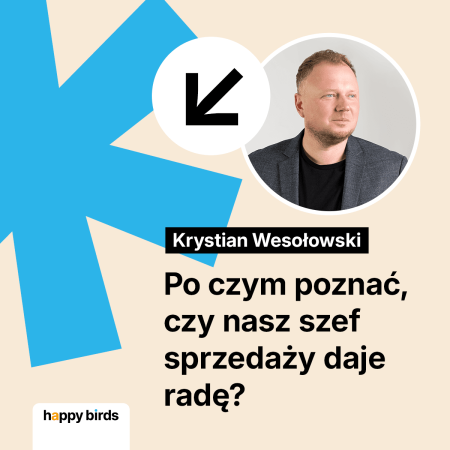 Grafika z napisem: 7 cech skuteczngo lidera sprzedaży